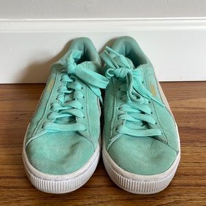 Puma Suede Classics Seafoam Green, Size 7